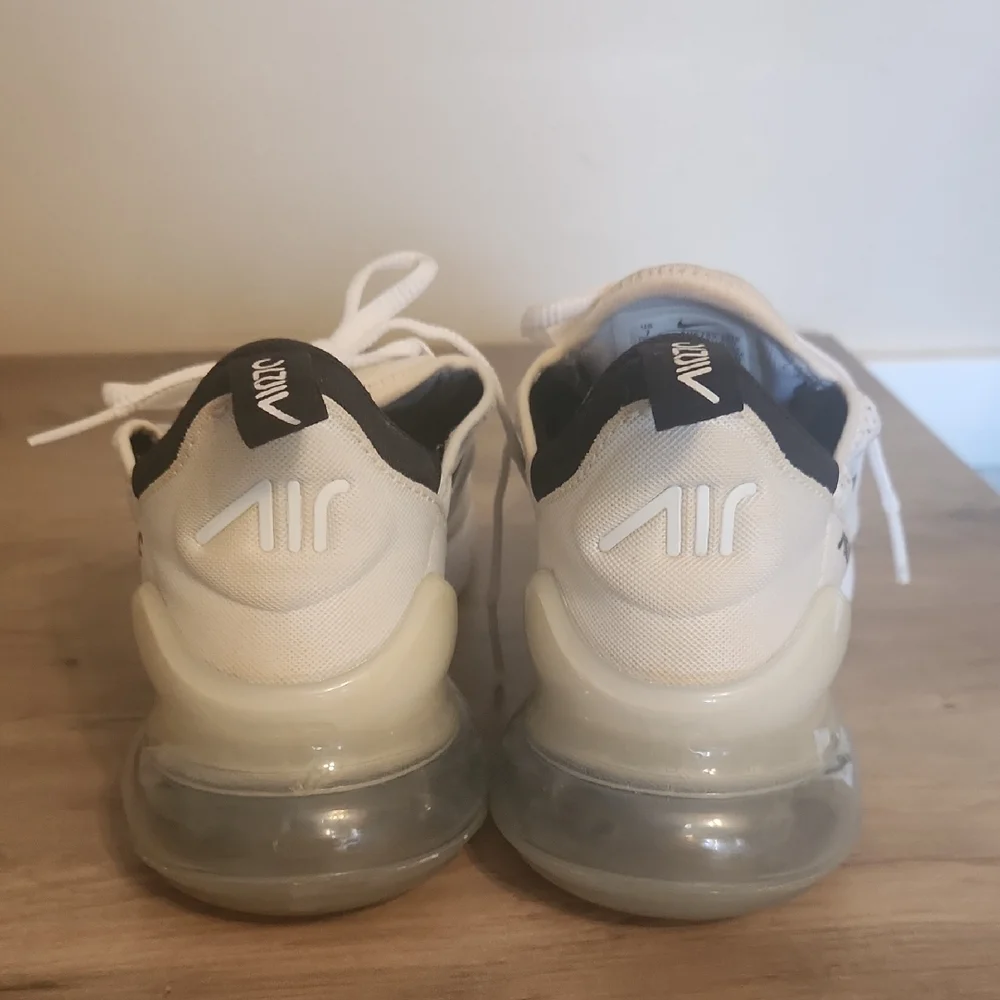 Nike Air Max 270 White and Black Sneakers - Picture 2 of 4